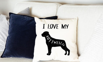Personalized Dog Breed Throw Pillow Covers