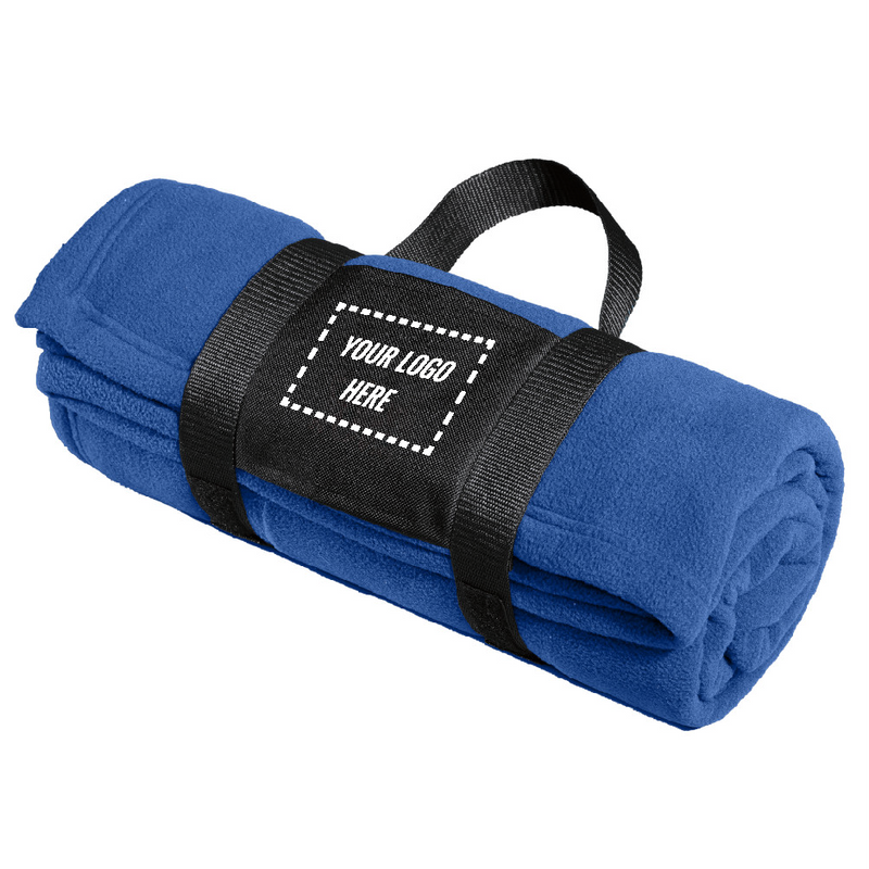 Fleece Blanket with Carrying Strap. BP20