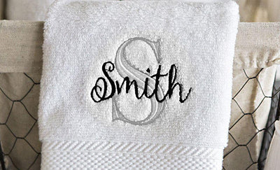Personalized Luxury Bath Towels