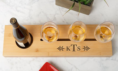 Personalized Wine Tray Bundle