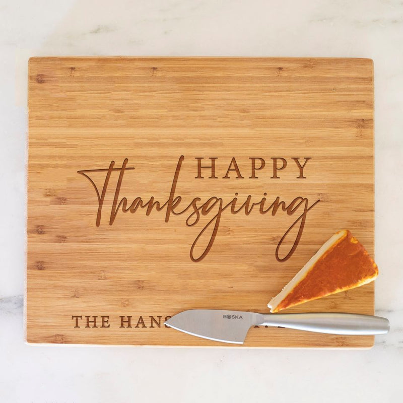 Personalized Holiday 11x13 bamboo Cutting  Boards