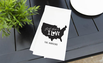 Personalized Patriotic Tea Towels
