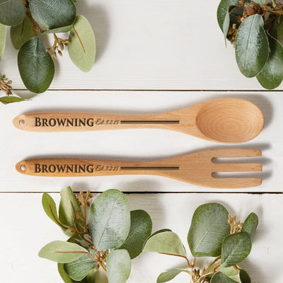 Corporate | Personalized Decorative Wooden Spoons and Forks Bundle