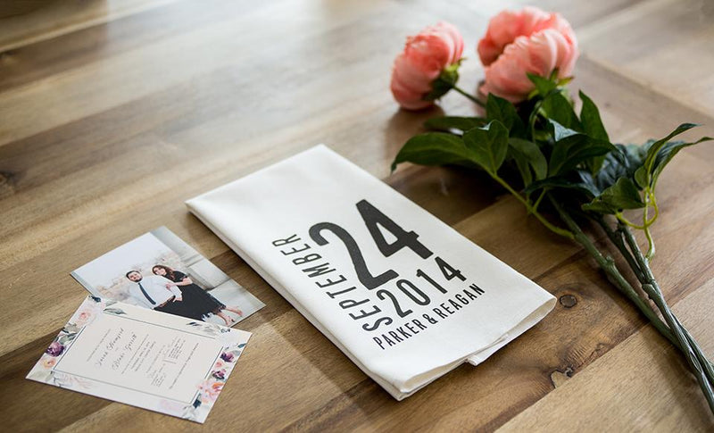 Personalized Wedding Tea Towels