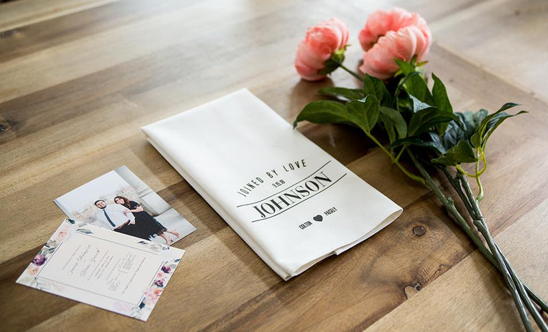 Personalized Wedding Tea Towels