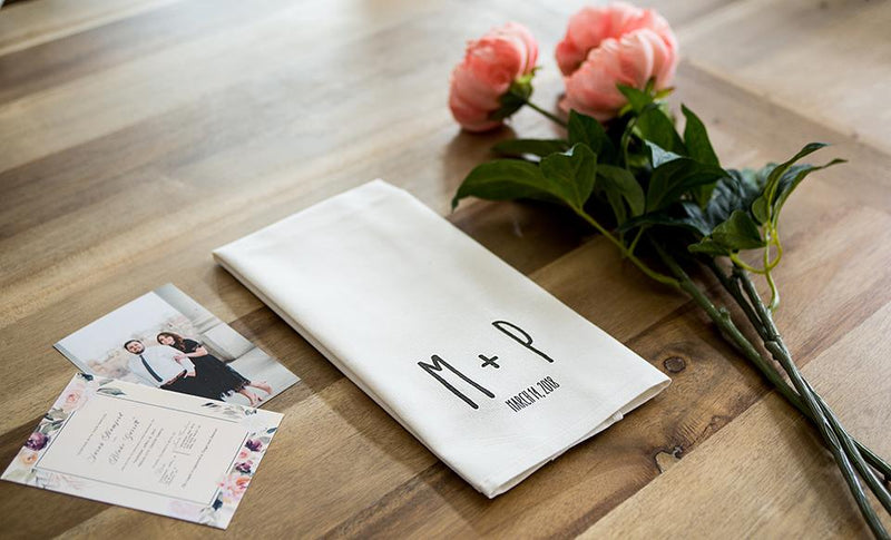 Personalized Wedding Tea Towels