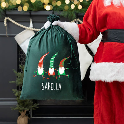 Personalized Kids' Santa Bags (Velvet)