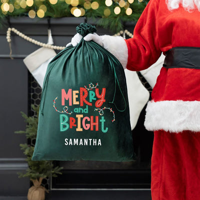 Personalized Kids' Santa Bags (Velvet)