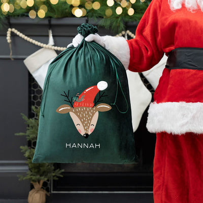 Personalized Kids' Santa Bags (Velvet)