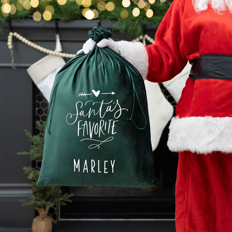 Personalized Christmas Santa Bags (Velvet)