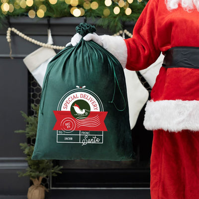 Personalized Christmas Santa Bags (Velvet)