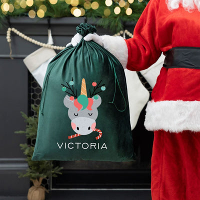 Personalized Kids' Santa Bags (Velvet)