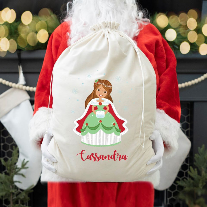Personalized Princess Santa Bags (Velvet)