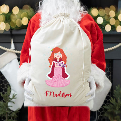 Personalized Princess Santa Bags (Velvet)