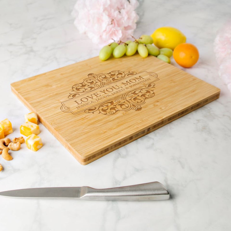 Personalized Bamboo Cutting Boards for Mom