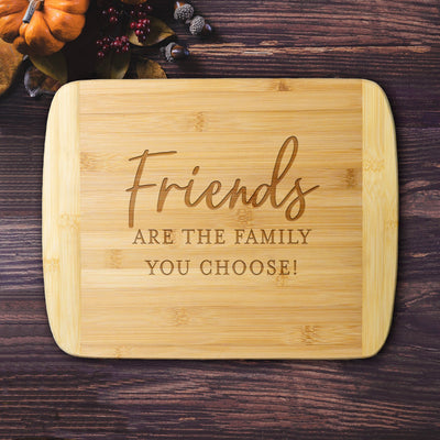 Personalized Bamboo Cutting Board 11x14 (Rounded Edge) – Friendsgiving
