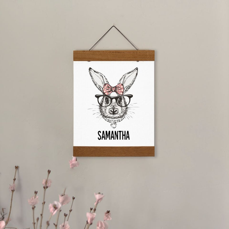 Personalized Vintage Farmhouse Easter Hanging Canvas Prints (Multiple Sizes)