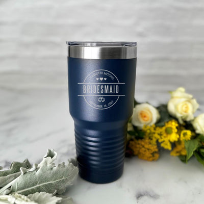 Personalized 30 oz Bridesdmaid Tumblers