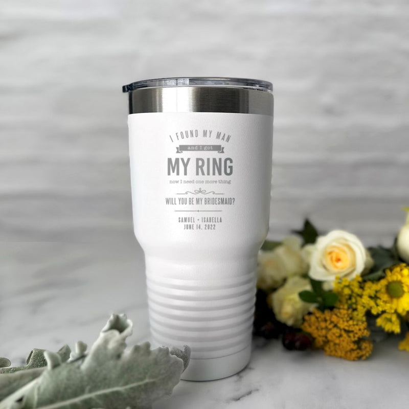 Personalized 30 oz Bridesdmaid Tumblers