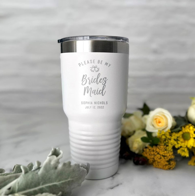 Personalized 30 oz Bridesdmaid Tumblers