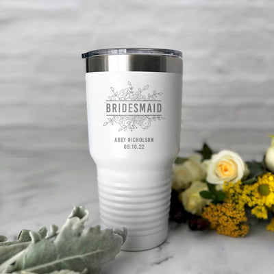 Personalized 30 oz Bridesdmaid Tumblers