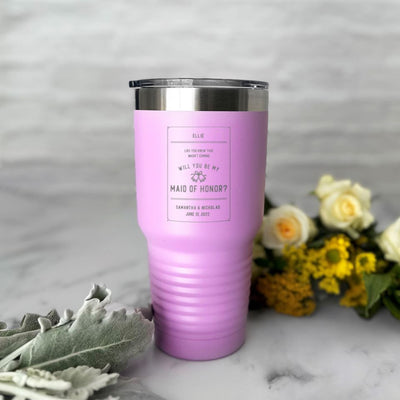 Personalized 30 oz Bridesdmaid Tumblers