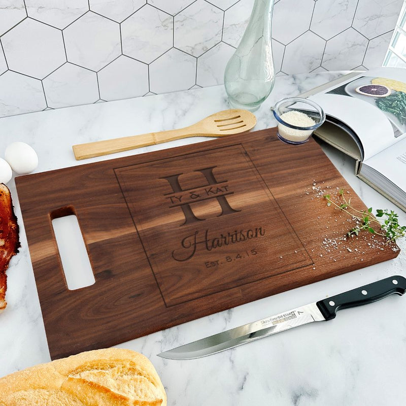 Personalized 11x17 Walnut Cutting Boards
