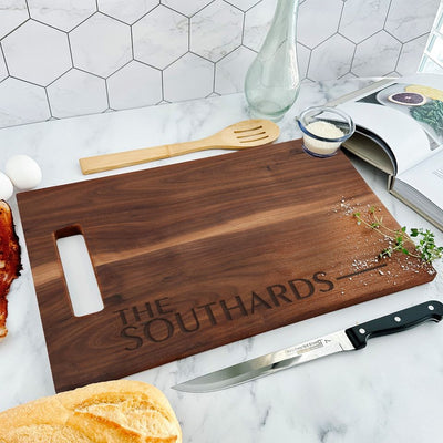 Personalized 11x17 Walnut Cutting Boards