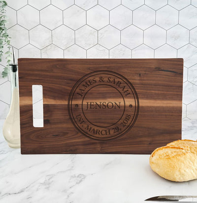 Personalized 11x17 Walnut Cutting Boards