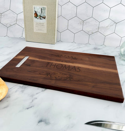Personalized 11x17 Walnut Cutting Boards