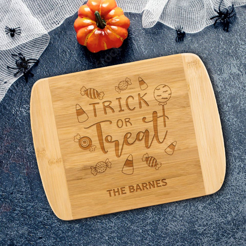 Personalized Halloween Cutting Rounded Edge Bar Board