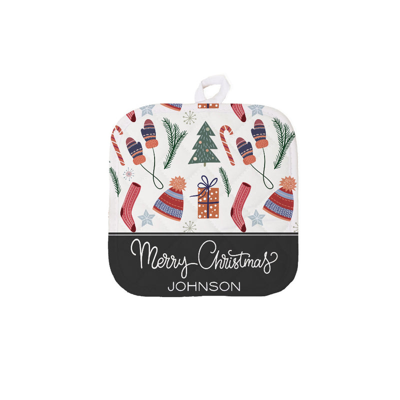 Personalized Christmas Hot Pads