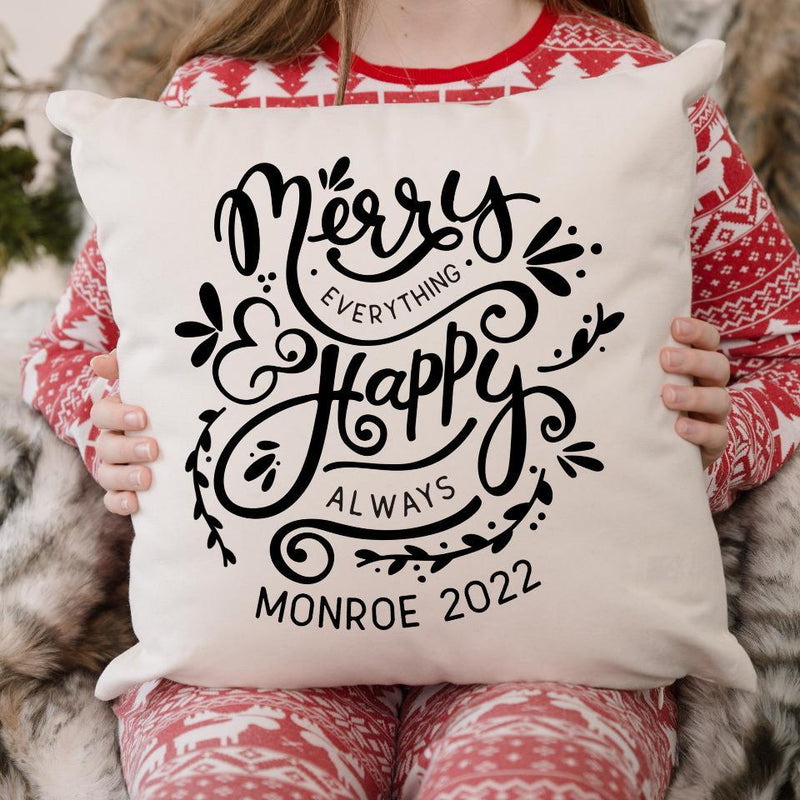 Personalized Christmas Throw Pillow Covers