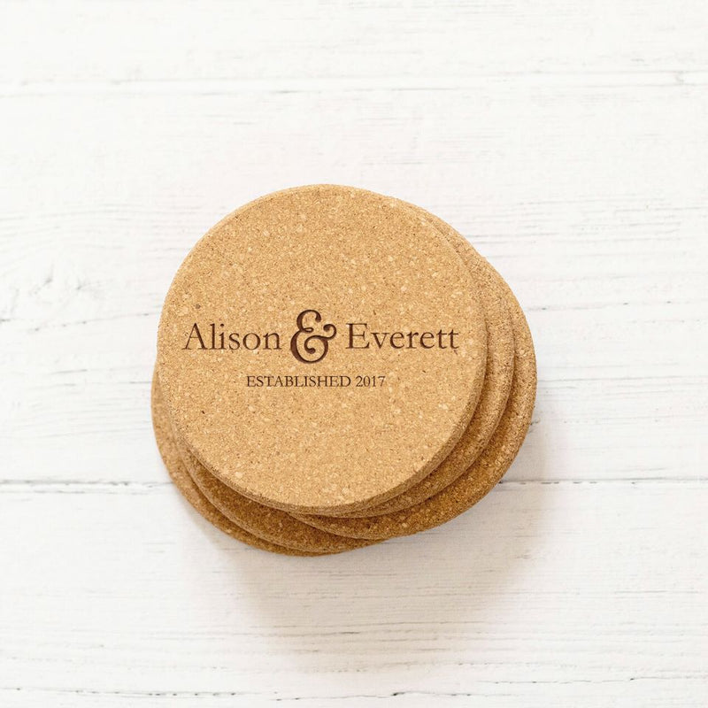 Yuelin OEM Personalized Cork Coasters Bulk Cup Shaped Cake Shaped