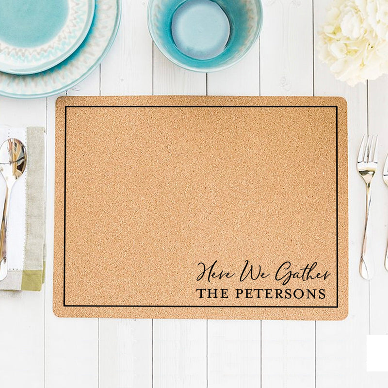 Personalized Cork Placemats - Friendsgiving