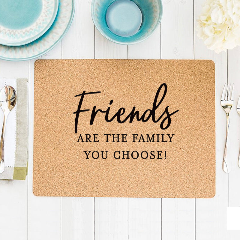 Personalized Cork Placemats - Friendsgiving