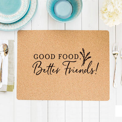 Personalized Cork Placemats - Friendsgiving