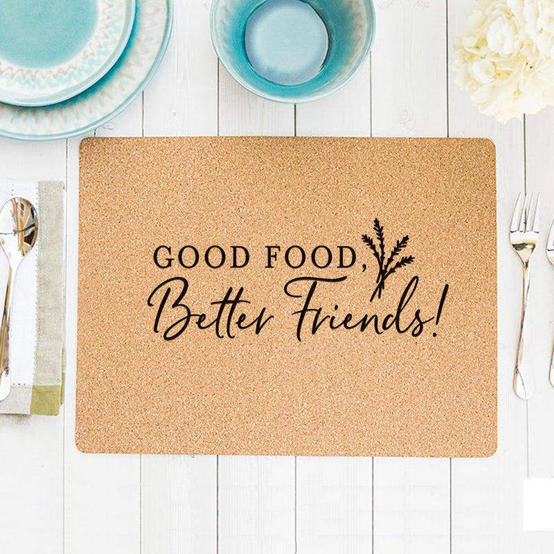 Personalized Cork Placemats - Friendsgiving