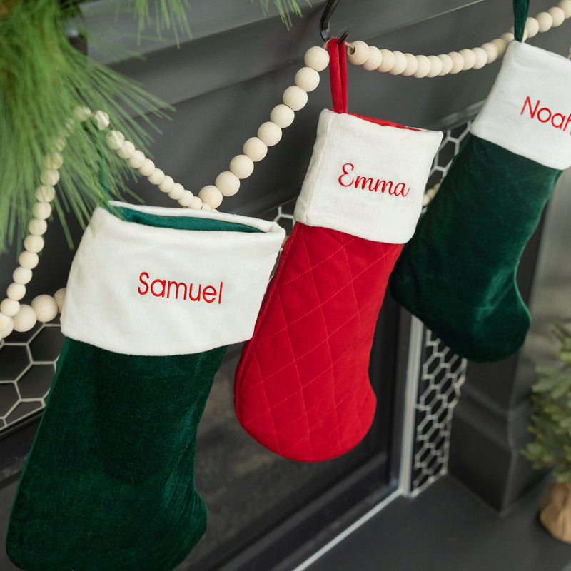 Personalized Velvet Christmas Stockings
