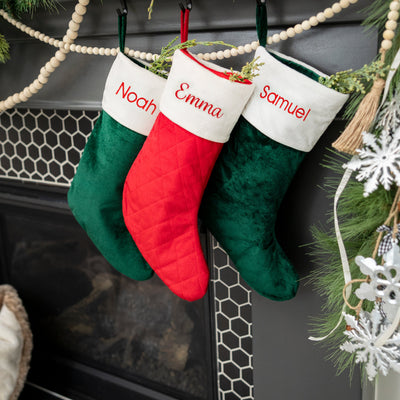 Personalized Velvet Christmas Stockings