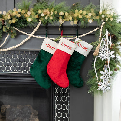 Personalized Velvet Christmas Stockings