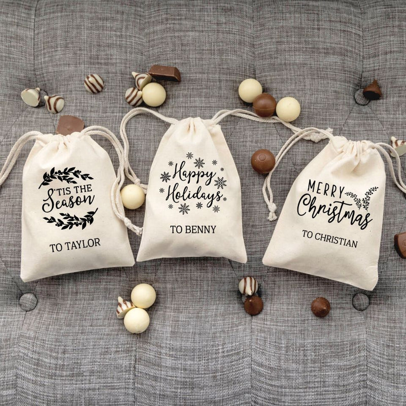 Personalized Small Christmas Season Gift Bags