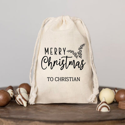 Personalized Small Christmas Season Gift Bags