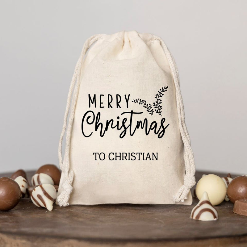 Personalized Small Christmas Season Gift Bags