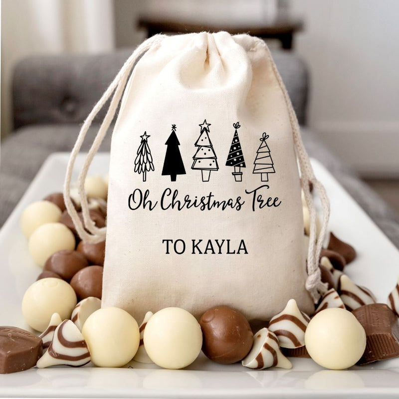 Personalized Small Christmas Season Gift Bags