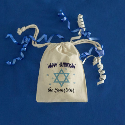 Personalized Hanukkah Gelt Bags