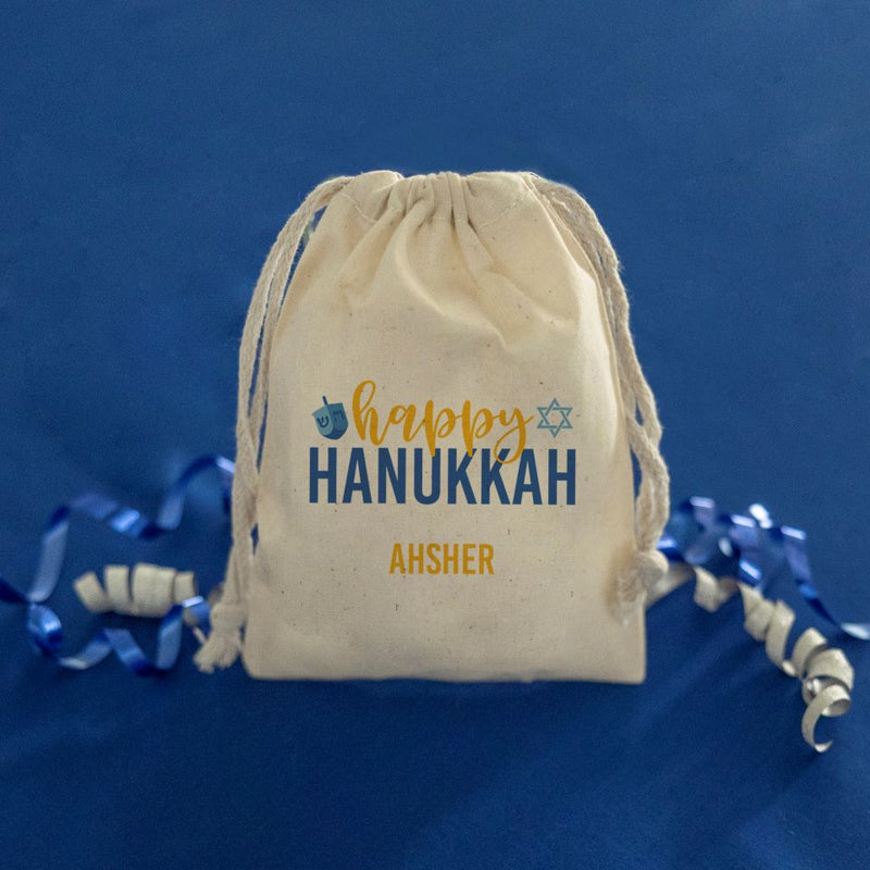 Personalized Hanukkah Gelt Bags