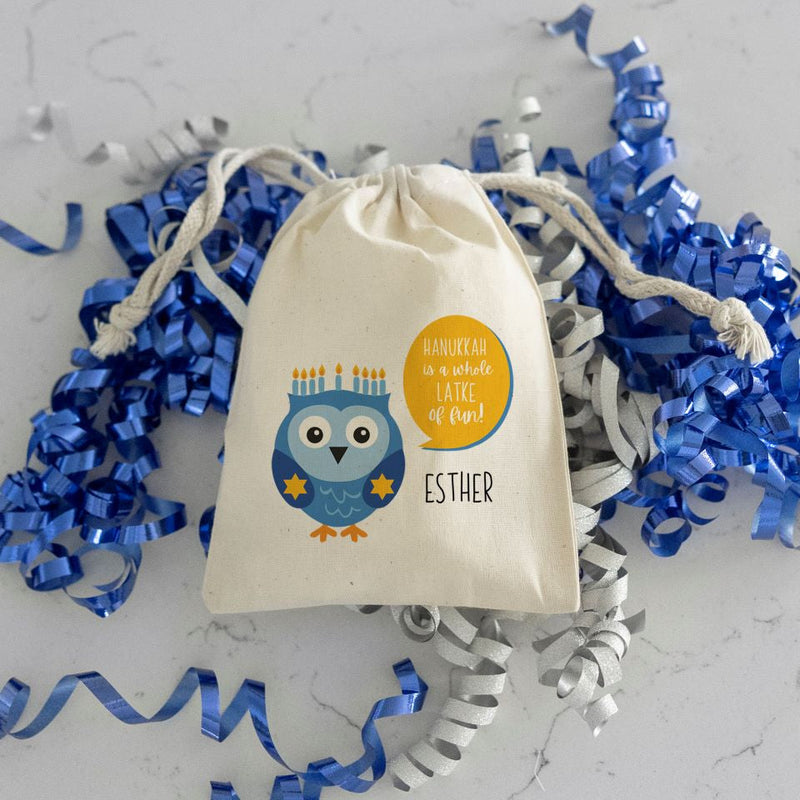 Personalized Hanukkah Gelt Bags