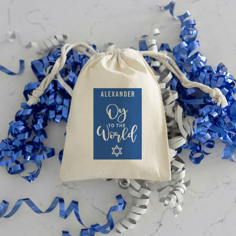 Personalized Hanukkah Gelt Bags