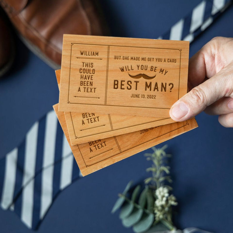 Personalized Groomsmen Proposal Postcards